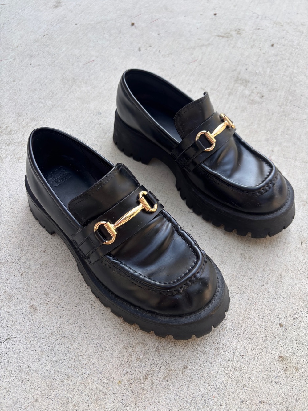 ASOS DESIGN Masterpiece chunky loafer in black